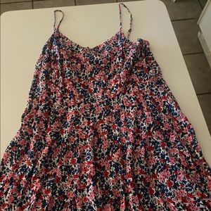 Floral adjustable spaghetti strap Old Navy sundress, size XXL